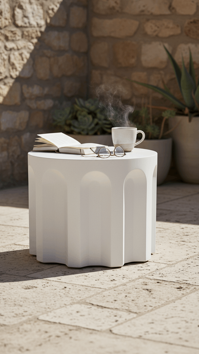 Concrete Coffee Table – Ivory