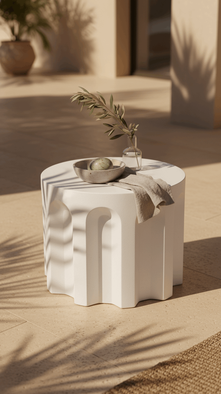 Concrete Coffee Table – Ivory