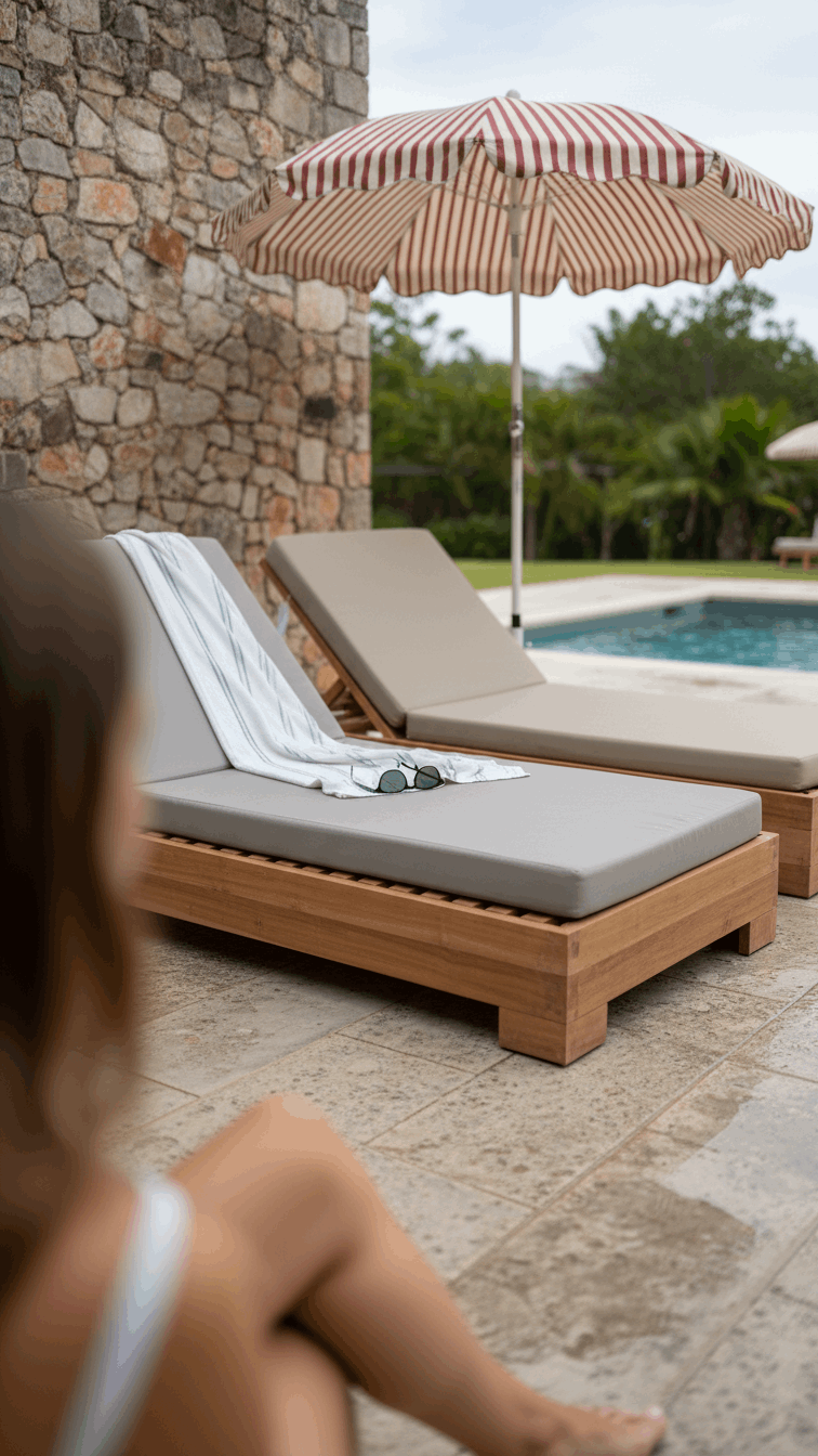 Teak Sunbed