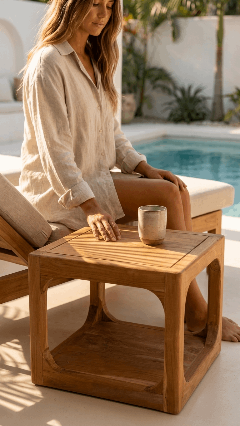 Teak Side Table