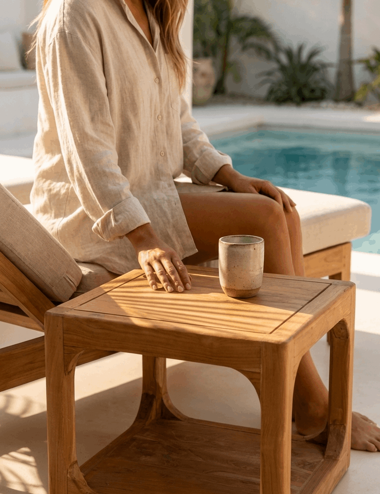 Teak Side Table
