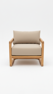 Teak Static Occasional Chair