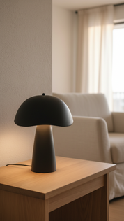 Mushroom Table Lamp - Black