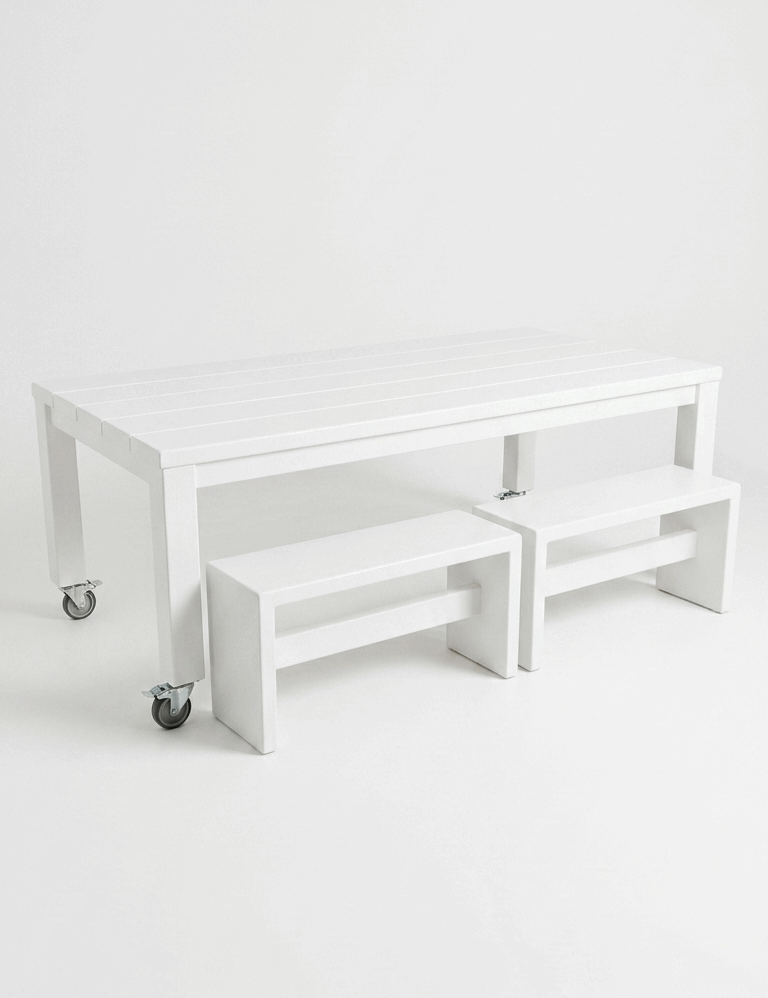 House of Orange Myles Bench Seat – Outdoor Timber Bench 870mm