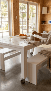 House of Orange Myles Bench Seat – Outdoor Timber Bench 870mm