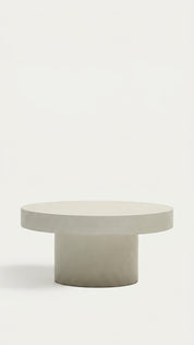 Avala Round Outdoor Coffee Table - 90 dia. White
