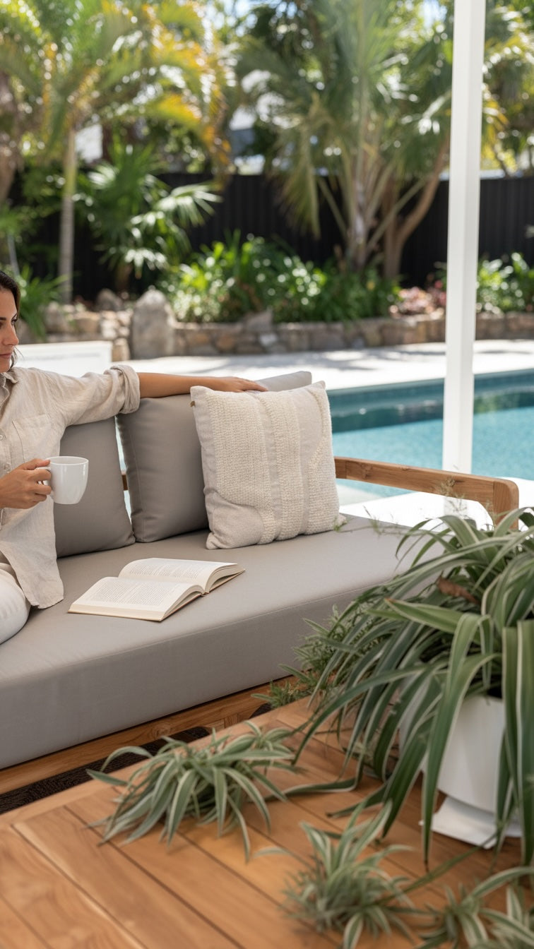 Teak 3-Seater Lounge (Alfresco)
